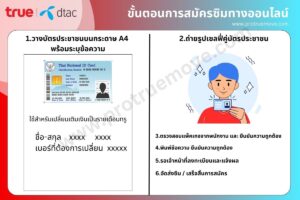 ขั้นตอนการลงทะเบียน เติมเงินเป็นรายเดือน ทรู
